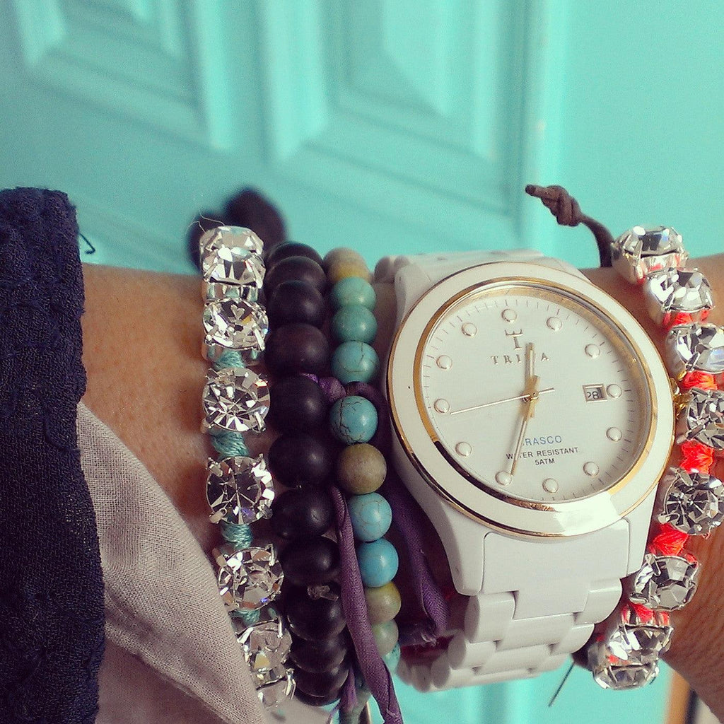 Trying on a watch