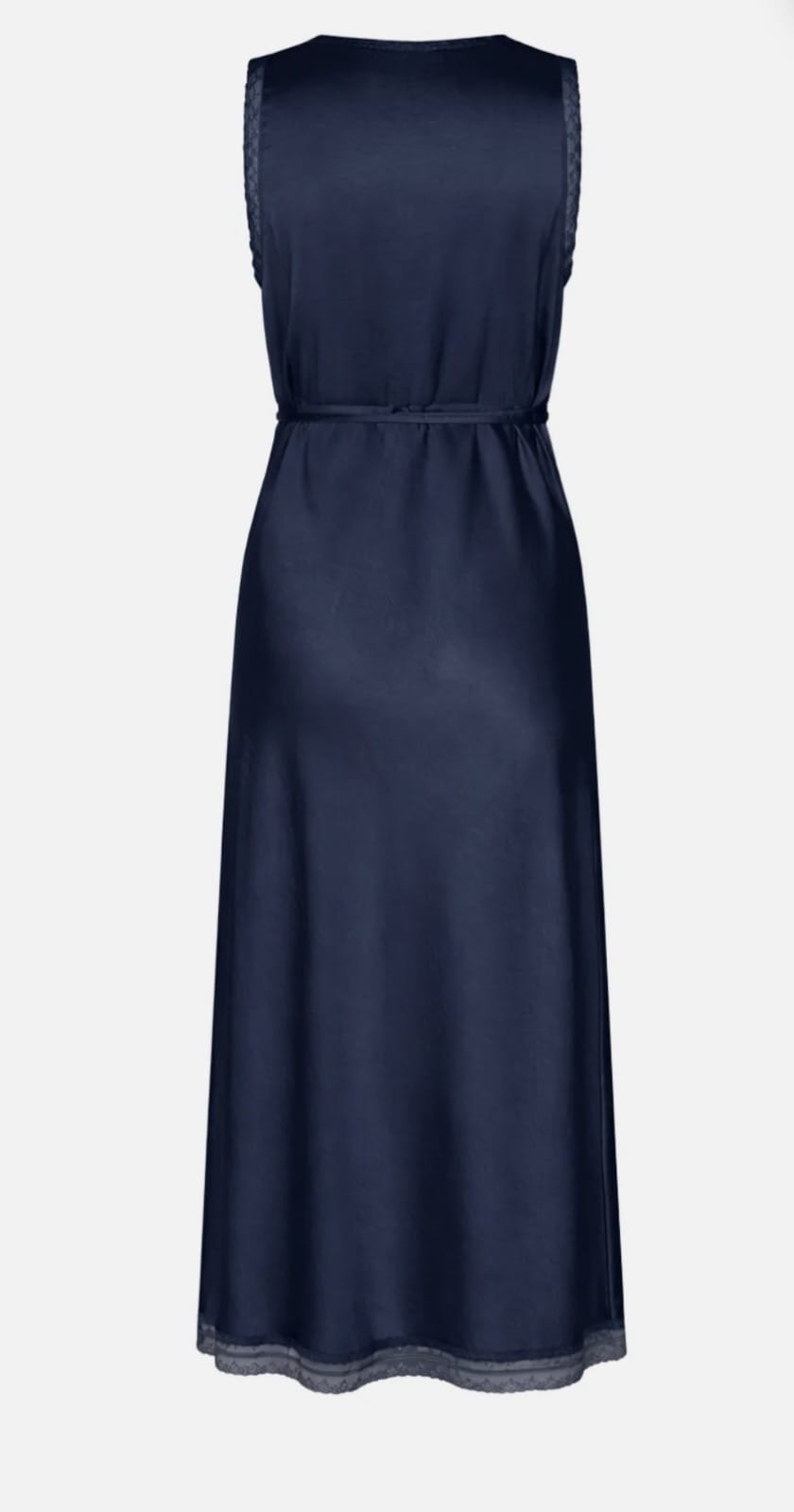 Lolly’s Laundry - Dress - Clari Midi Dress Dark Blue - Cecil and Gunn