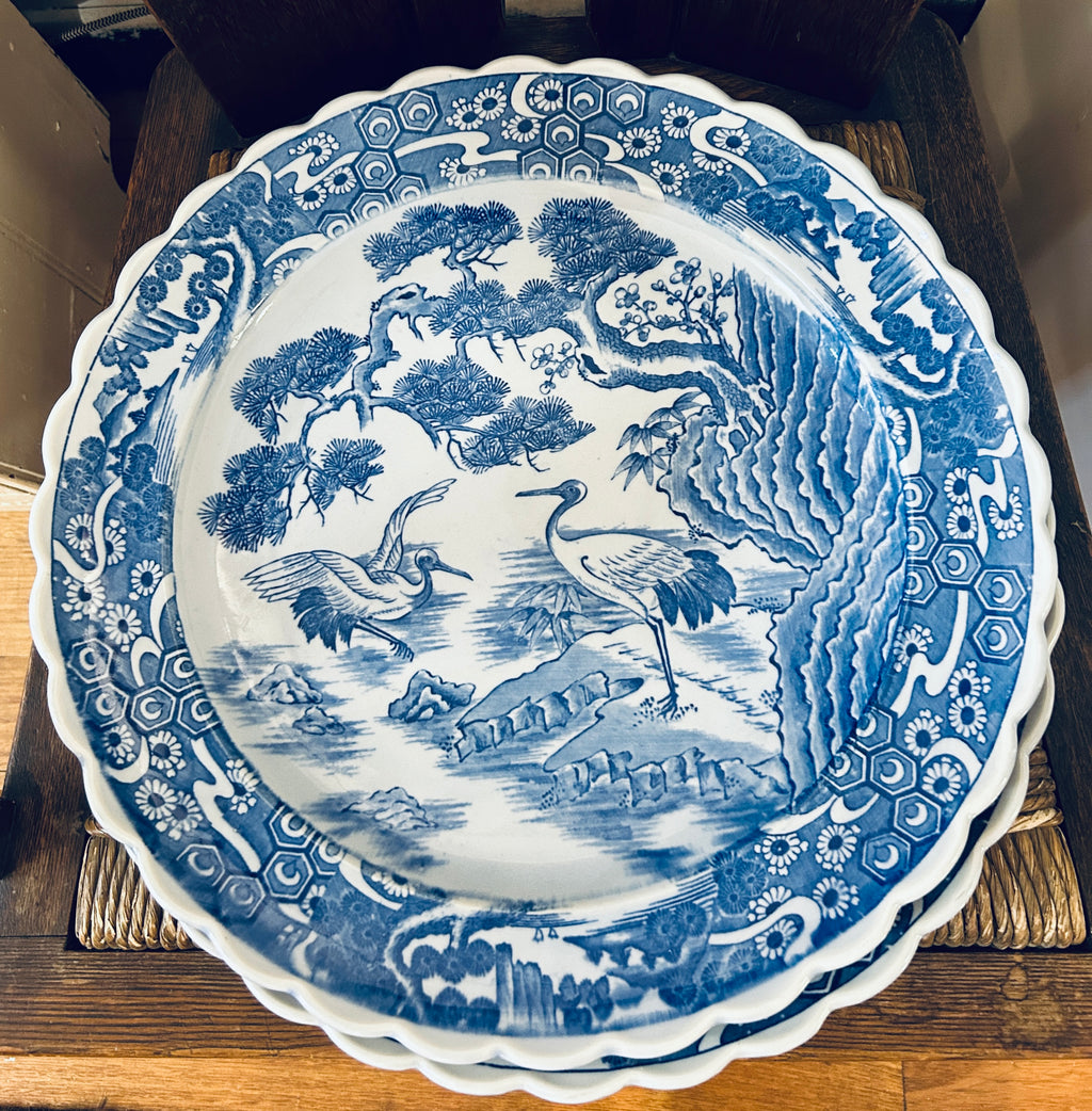 Oriental blue and white Chargers - Cecil & Gunn Collections