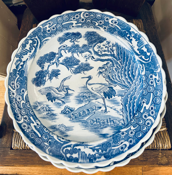 Oriental blue and white Chargers - Cecil & Gunn Collections
