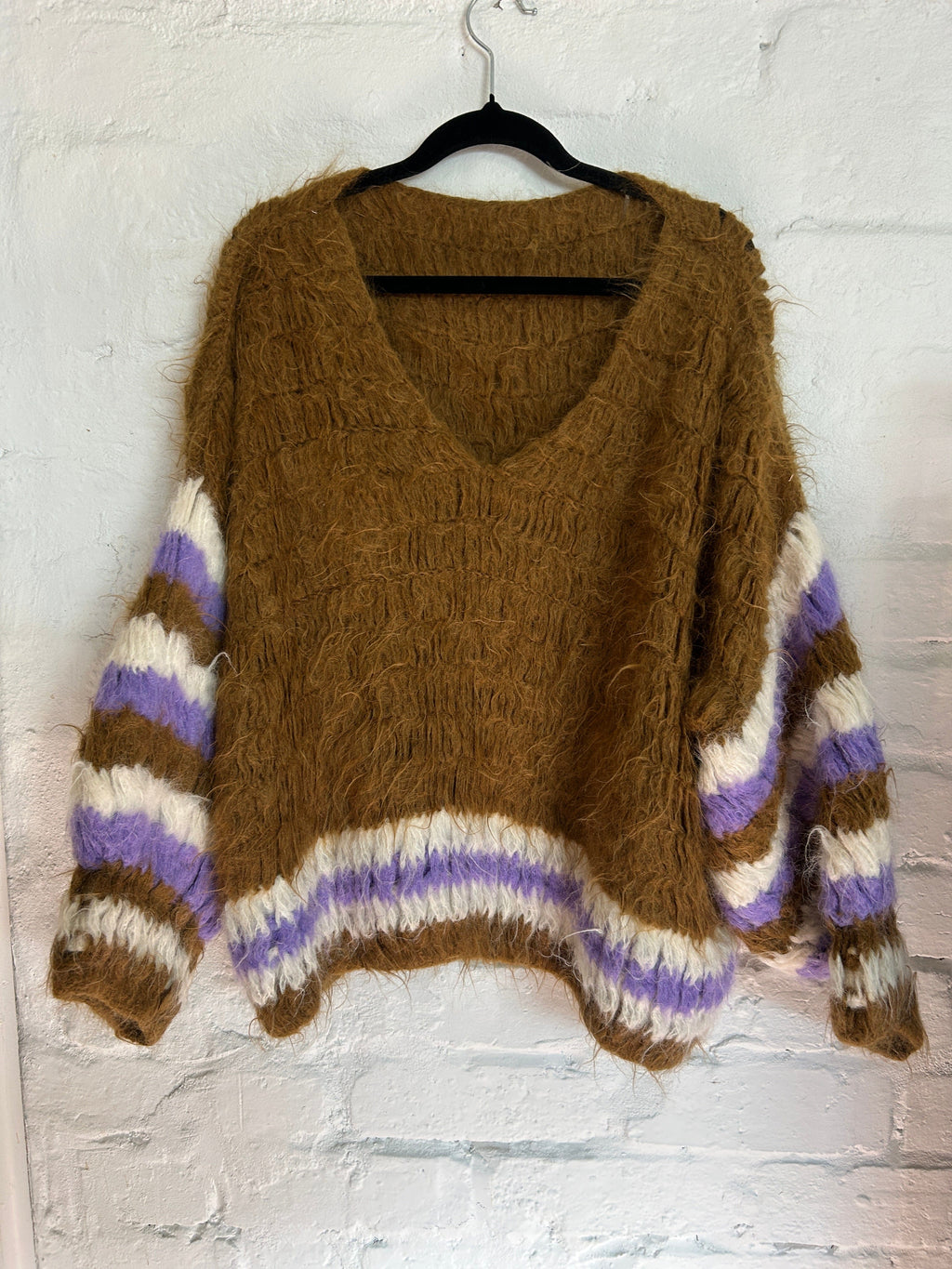 Amano by Lorena Laing - - Crochet Pom Pom Sweater - Cecil and Gunn