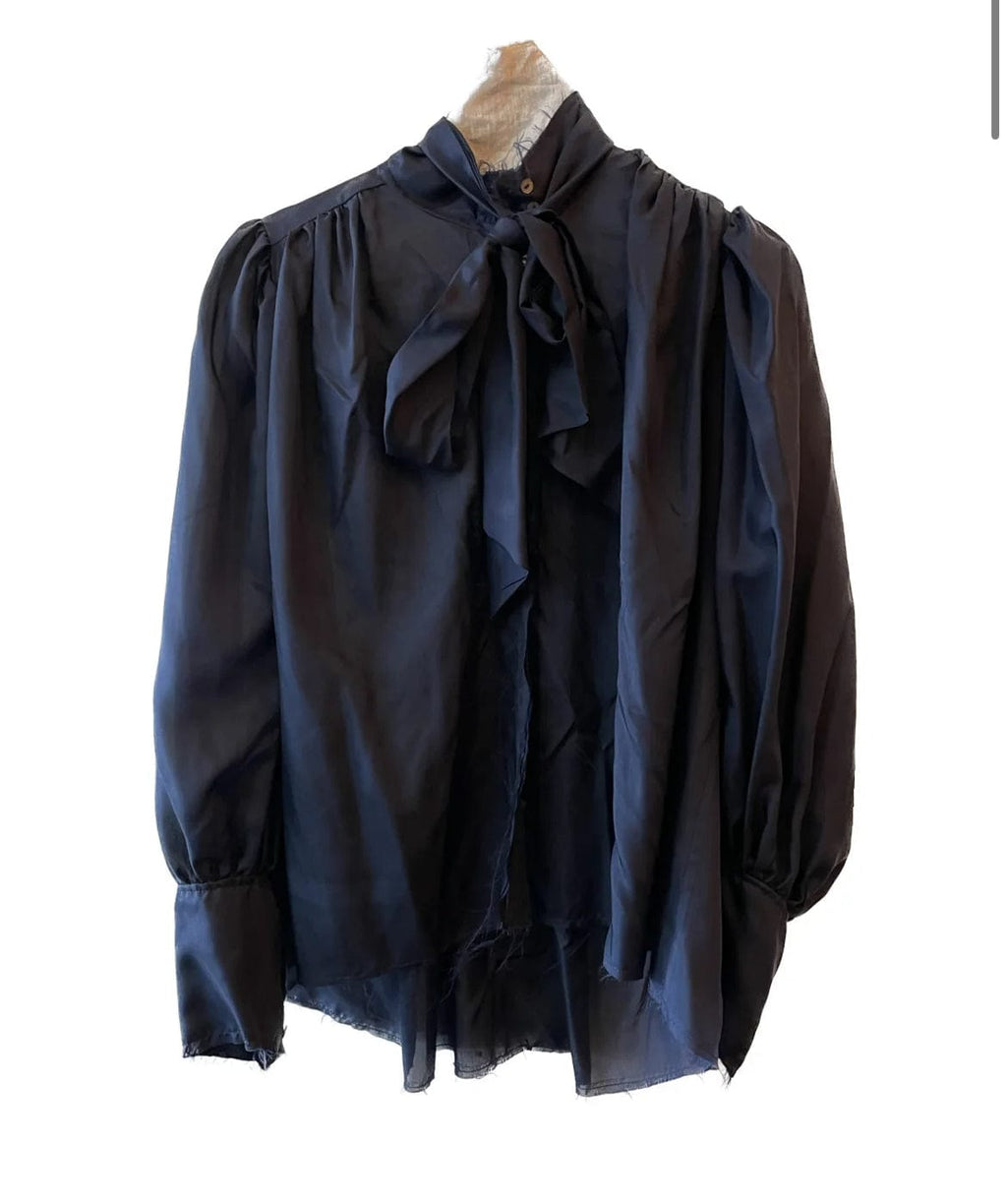 Amano by Lorena Laing - Shirt - Neck Tie Blouse - Cecil and Gunn