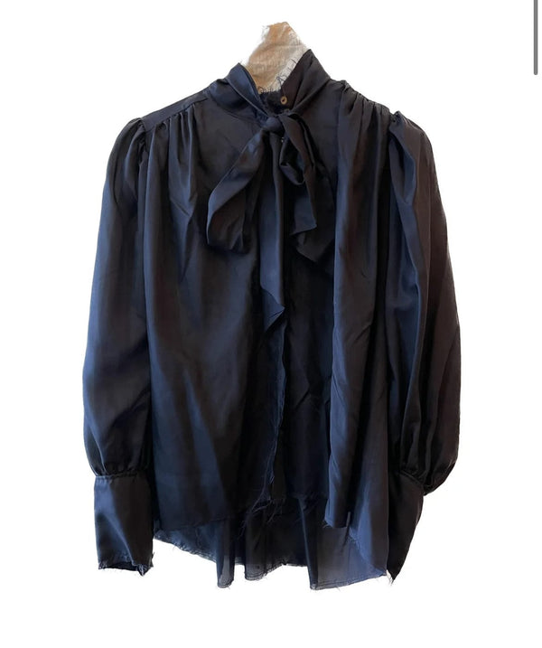 Amano by Lorena Laing - Shirt - Neck Tie Blouse - Cecil and Gunn