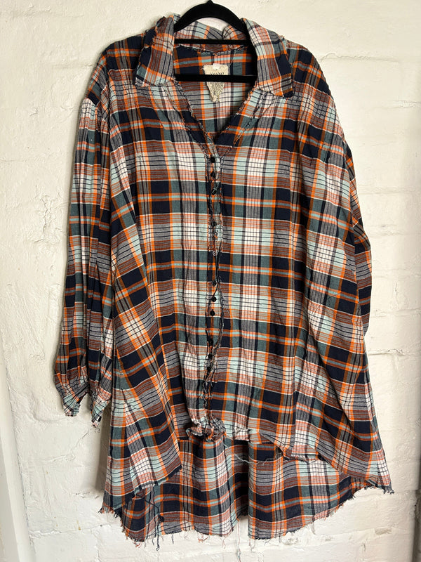 Amano by Lorena Laing - Shirt - Pin Tuck checked shirt with collar - Cecil and Gunn