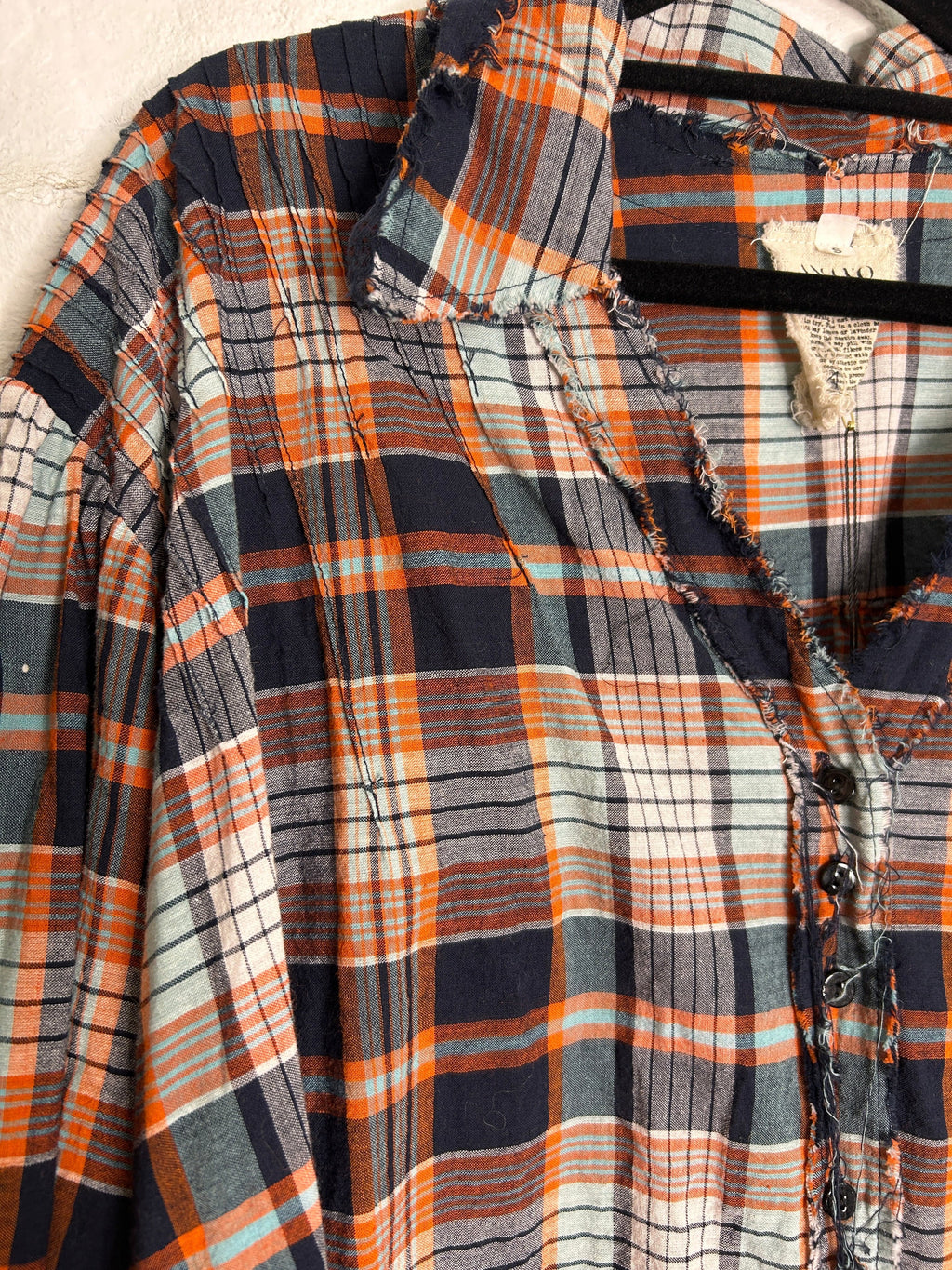 Amano by Lorena Laing - Shirt - Pin Tuck checked shirt with collar - Cecil and Gunn