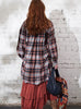 Amano by Lorena Laing - Shirt - Pin Tuck checked shirt with collar - Cecil and Gunn