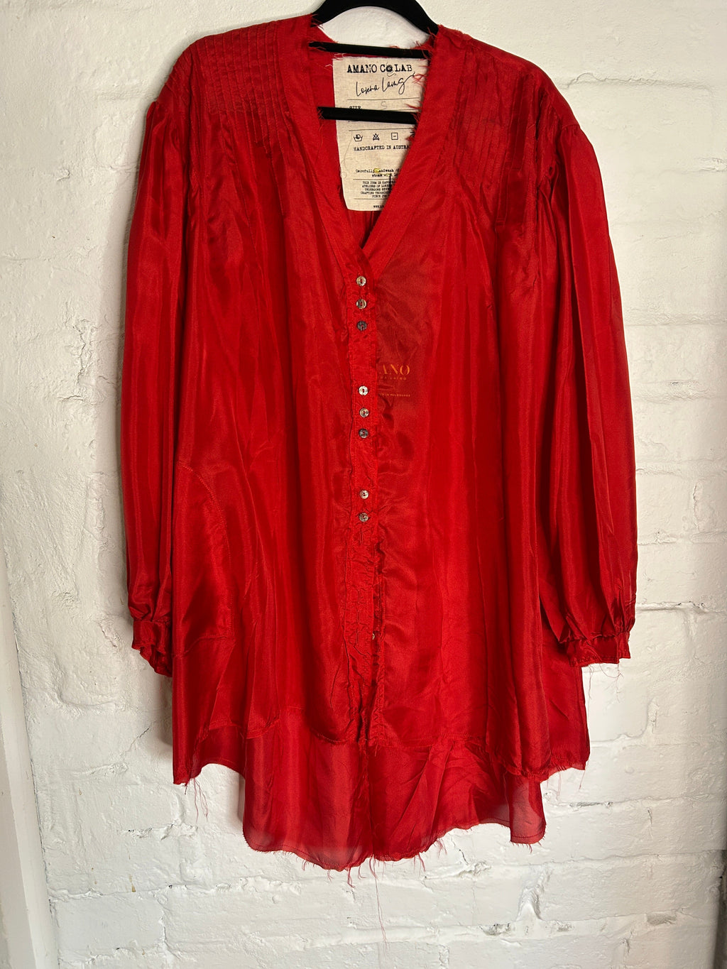 Amano by Lorena Laing - Shirt - Pin Tuck Shirt Silk - Cecil and Gunn
