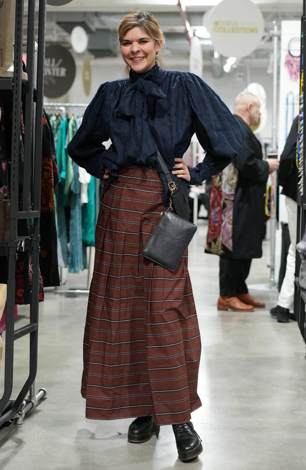 Amano by Lorena Laing - Skirt - Pleats Maxi Skirt - Cecil and Gunn