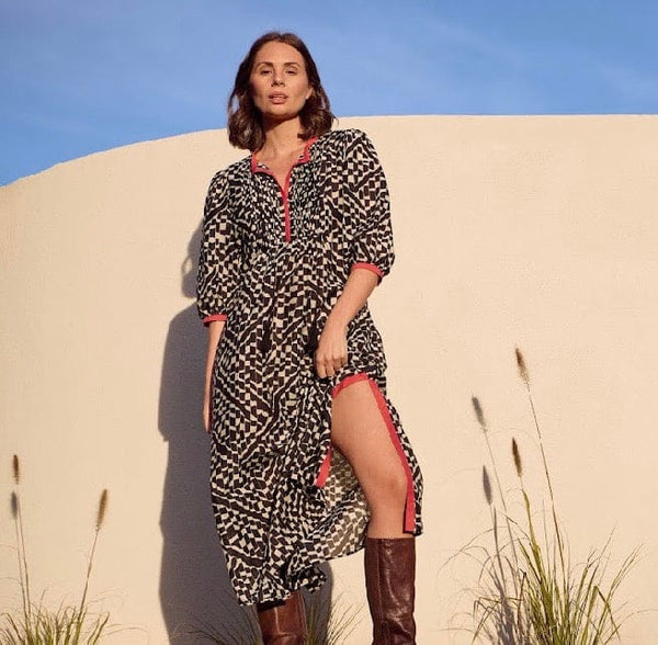 Caravan and Co - Dress - Algeria Pin tuck Dress - Cecil and Gunn