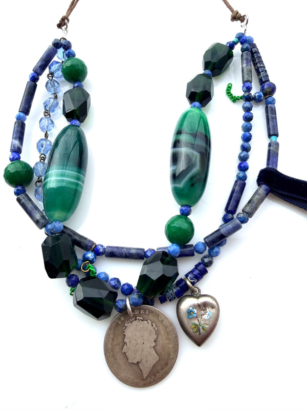 Cecil and Gunn - Necklace - Blue and Green should always be seen - Cecil and Gunn