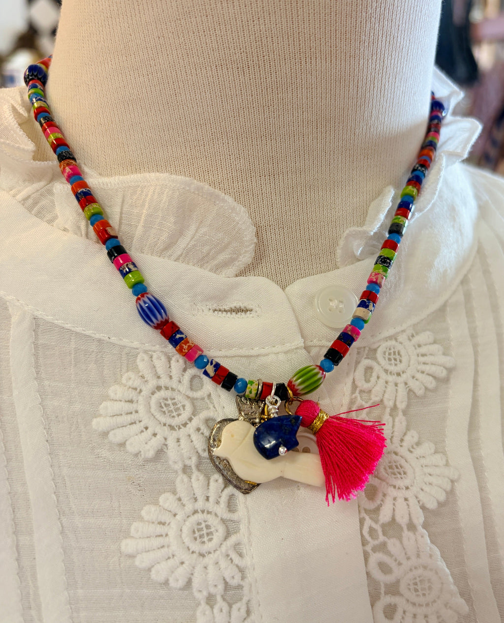 Cecil and Gunn - Necklace - Candy Cane - Cecil and Gunn