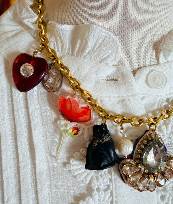 Cecil and Gunn - Necklace - Chained Cat - Cecil and Gunn