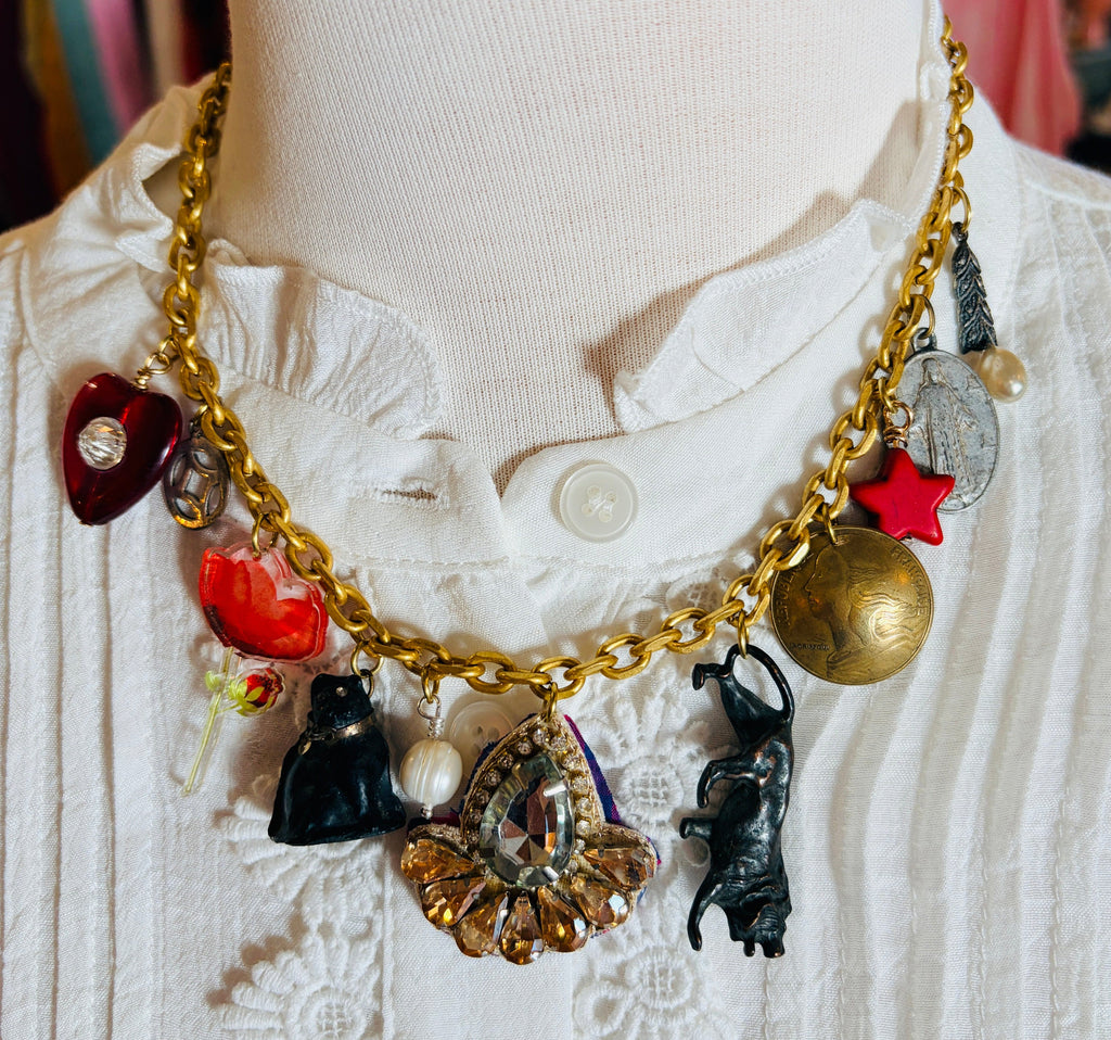 Cecil and Gunn - Necklace - Chained Cat - Cecil and Gunn