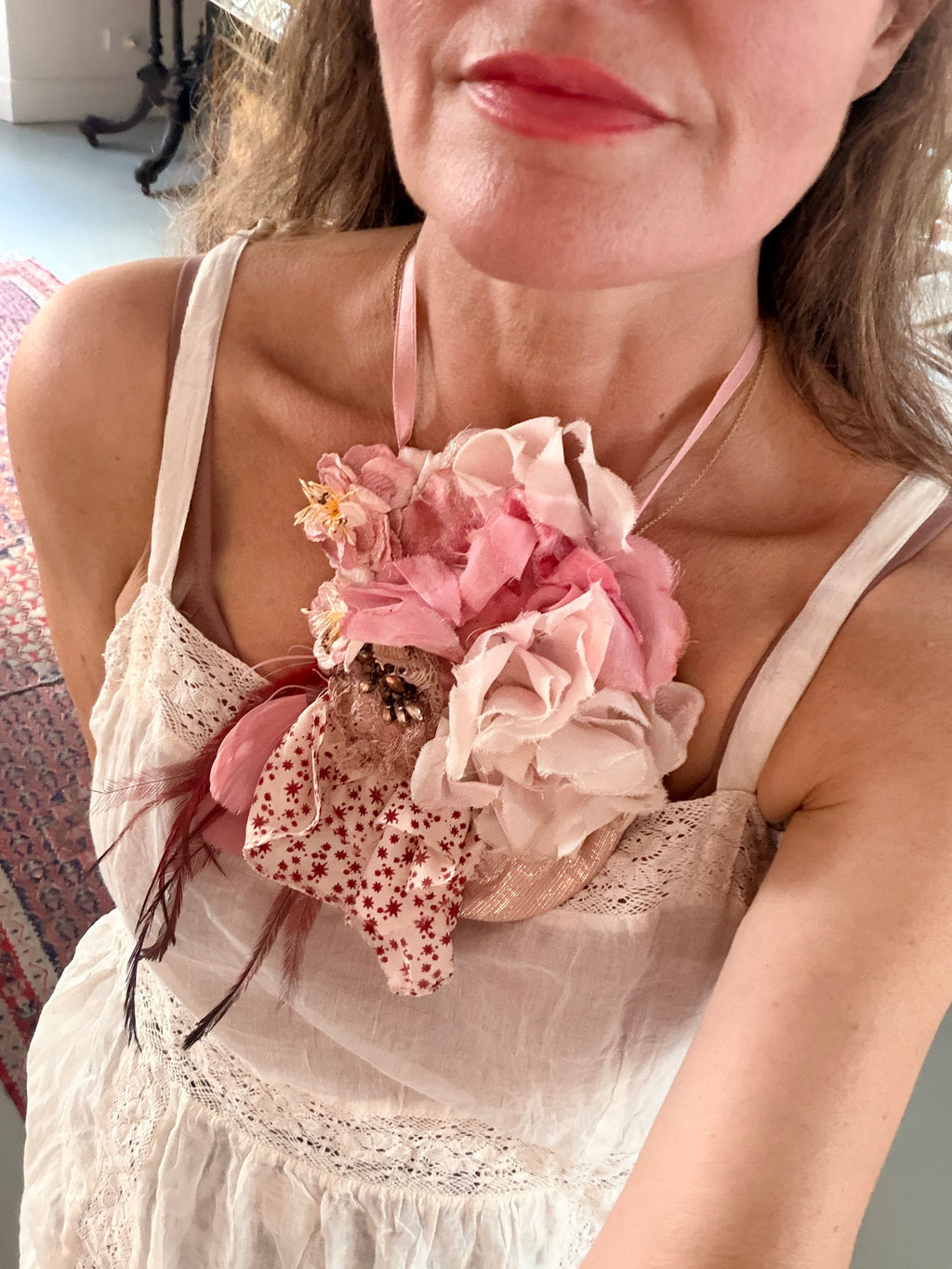 Cecil and Gunn - Necklace - Feathered Star Flower Bomb - Cecil and Gunn