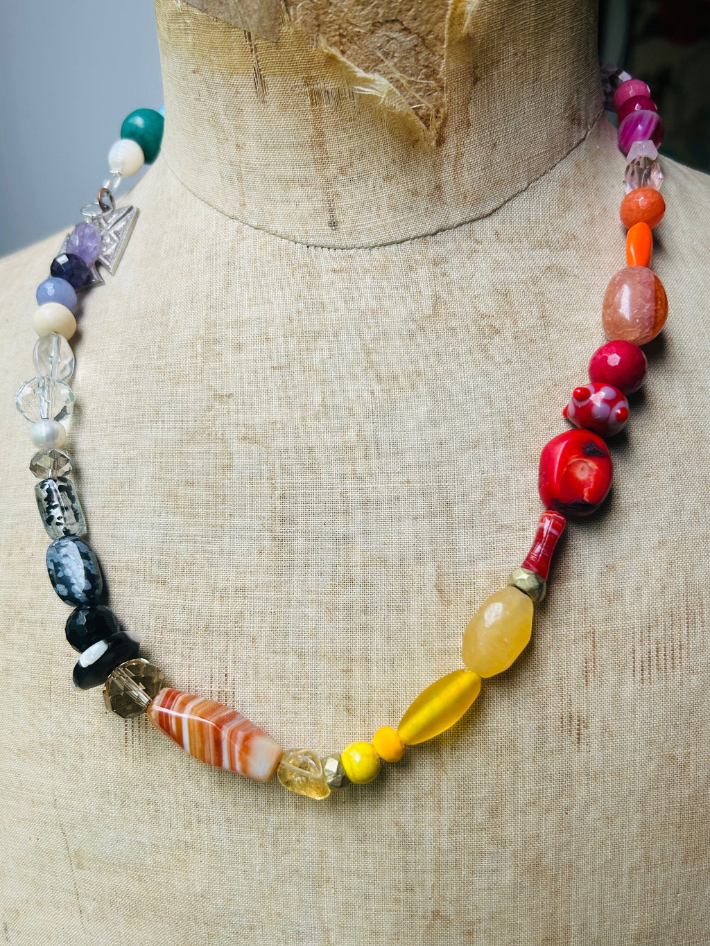 Cecil and Gunn - Necklace - Rainbow Slushie - Cecil and Gunn