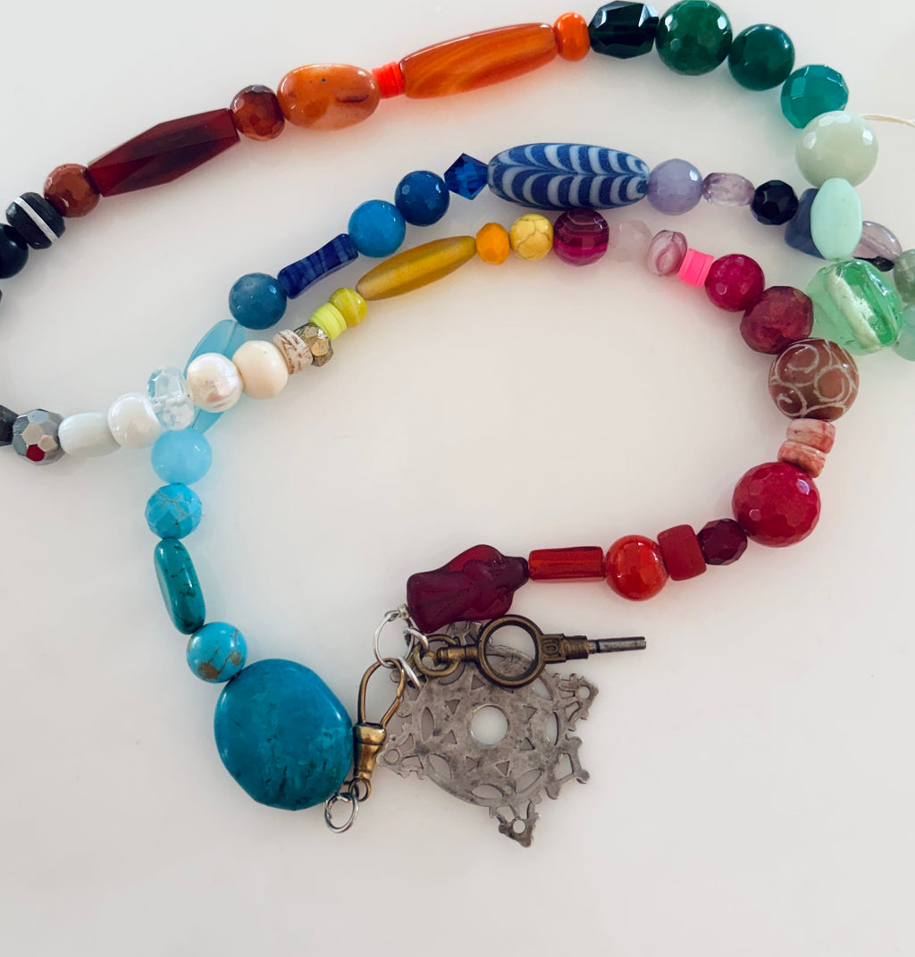 Cecil and Gunn - Necklace - Rainbow Slushie - Cecil and Gunn