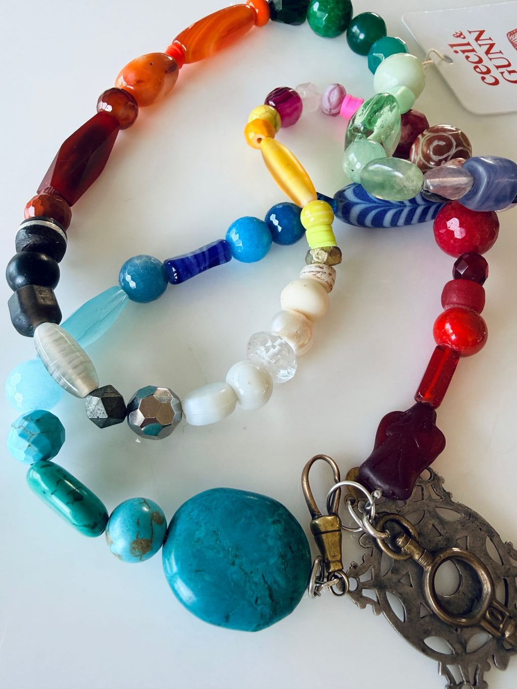 Cecil and Gunn - Necklace - Rainbow Slushie - Cecil and Gunn