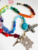 Cecil and Gunn - Necklace - Rainbow Slushie cross my heart - Cecil and Gunn