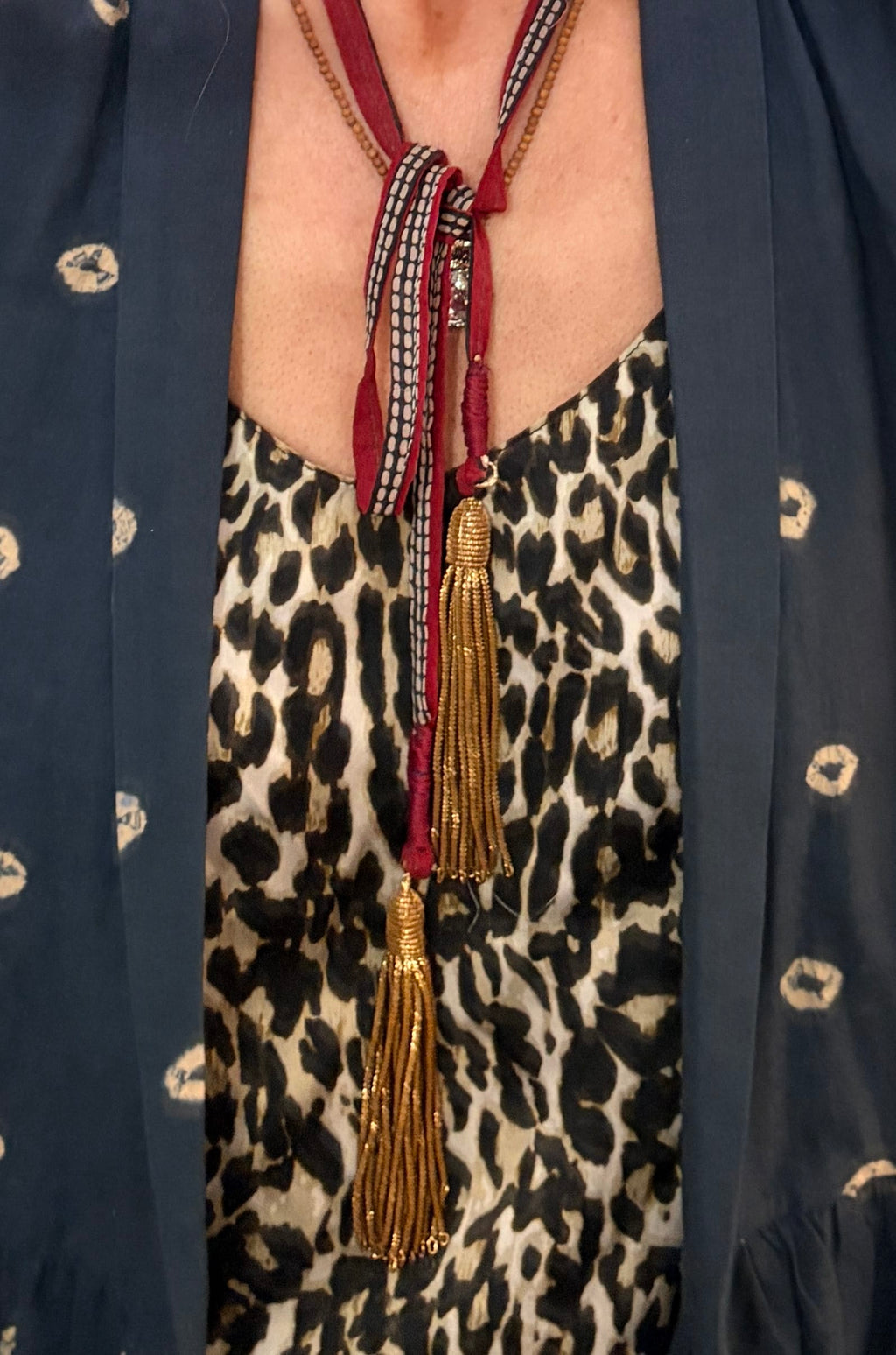Cecil and Gunn - Necklace - Tangled Checks - Cecil and Gunn