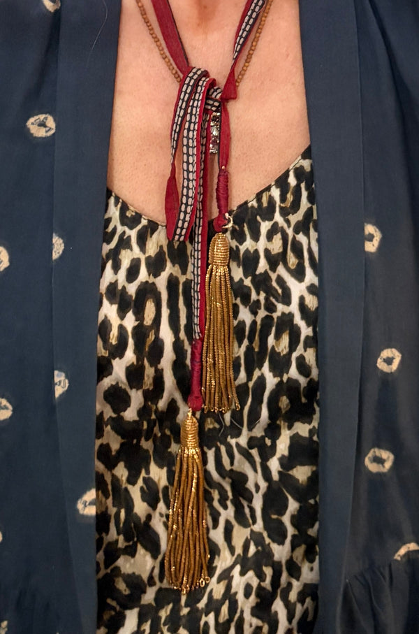 Cecil and Gunn - Necklace - Tangled Checks - Cecil and Gunn