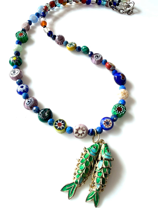 Cecil and Gunn - Necklace - Two Fish Three Fish - Cecil and Gunn