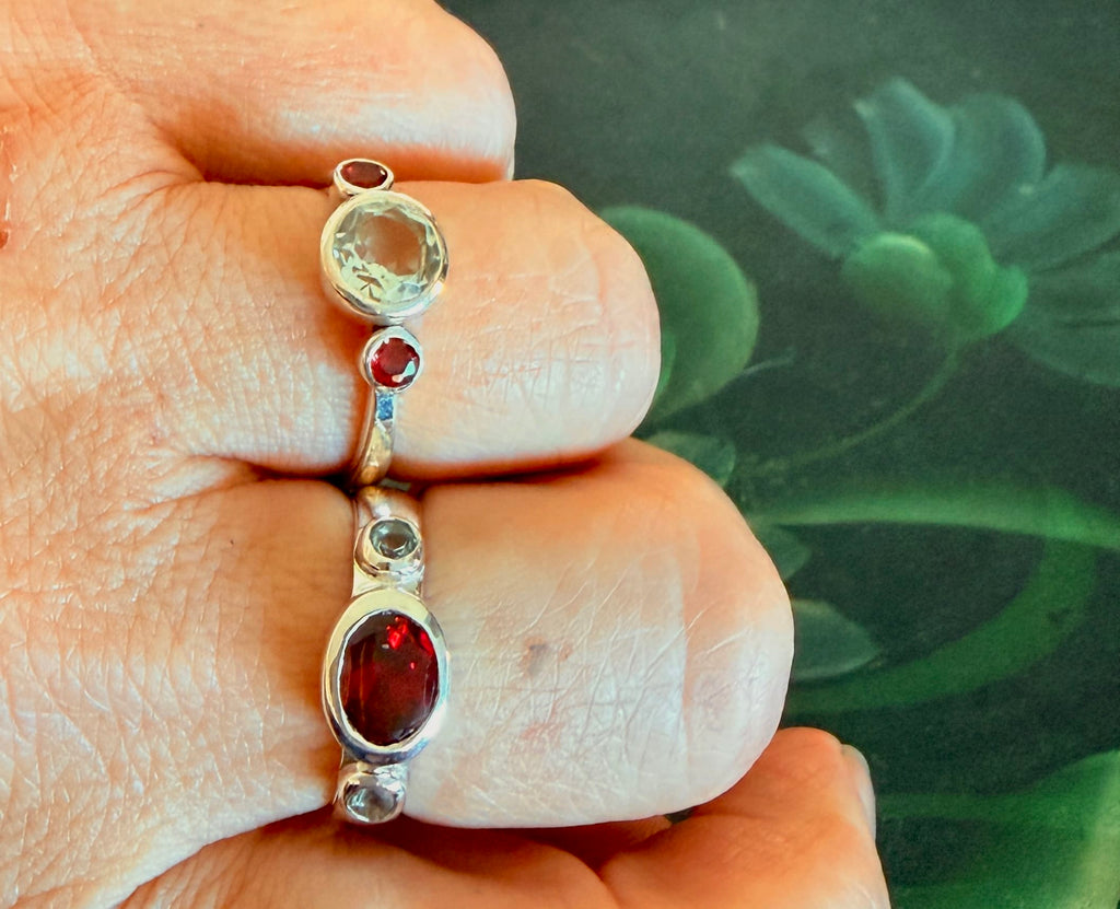 Cecil and Gunn - Ring - 3 Stone Rings - Cecil and Gunn