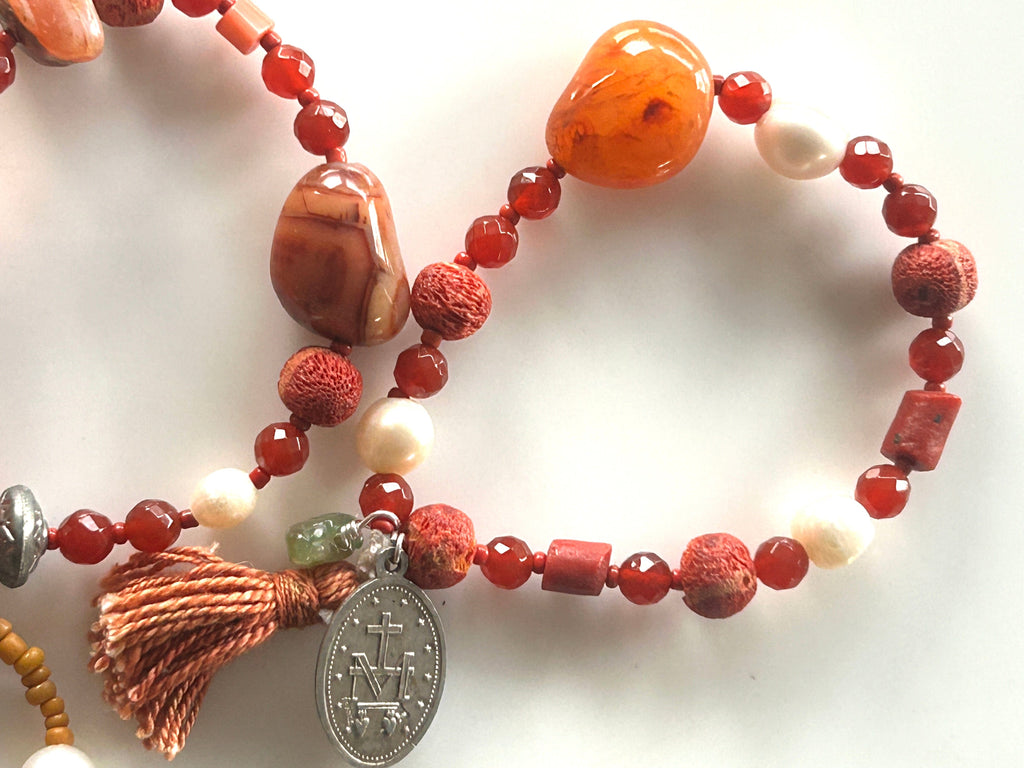 Cecil & Gunn - Bracelet - Amber and Carnelian Lollies - Cecil and Gunn