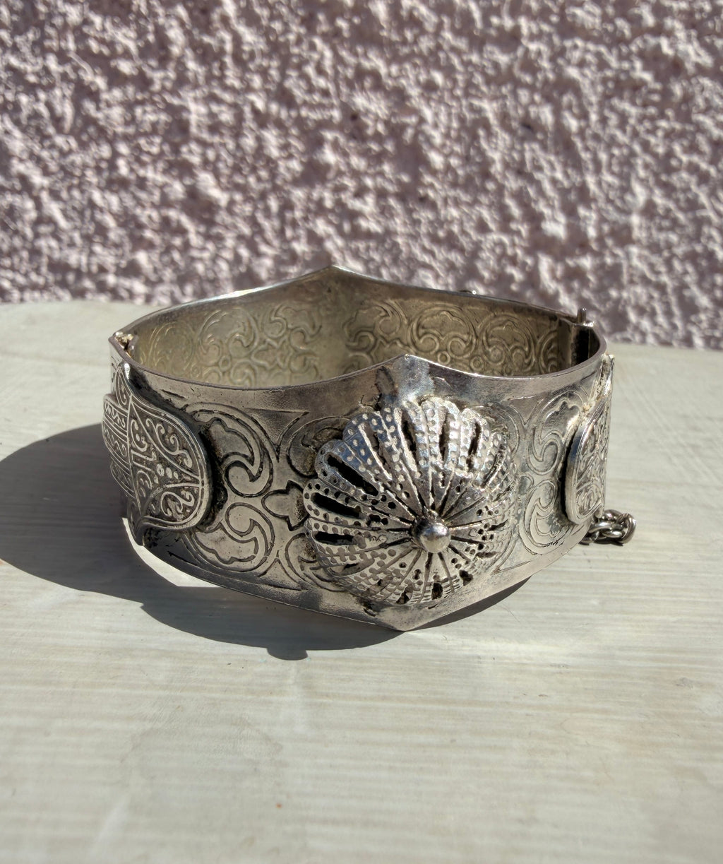 Cecil & Gunn Collections - Bracelet - Vintage Antiqued silver tone Egyptian bracelet - Cecil and Gunn