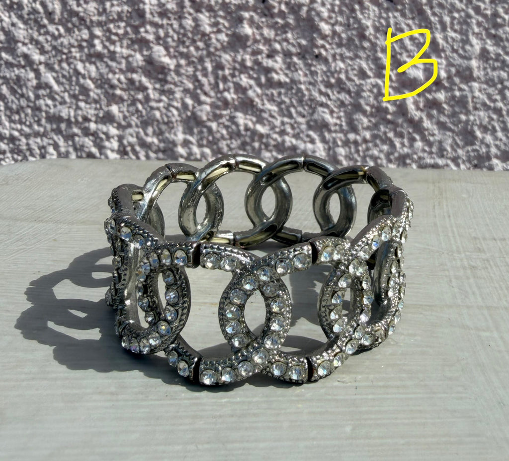 Cecil & Gunn Collections - Bracelet - Vintage Rhinestone expansion bracelets - Cecil and Gunn