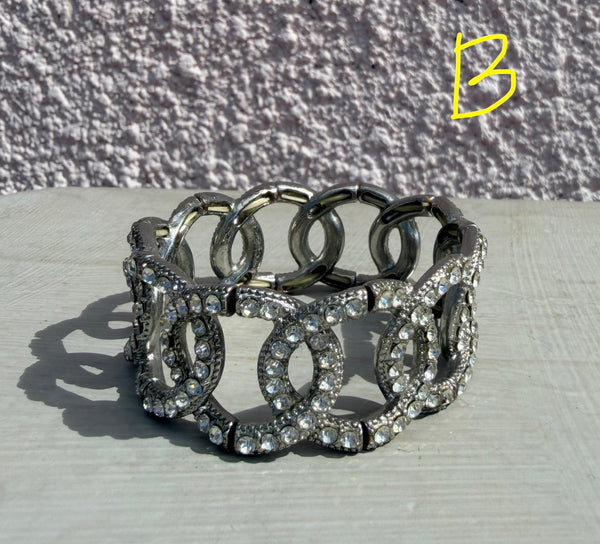 Cecil & Gunn Collections - Bracelet - Vintage Rhinestone expansion bracelets - Cecil and Gunn