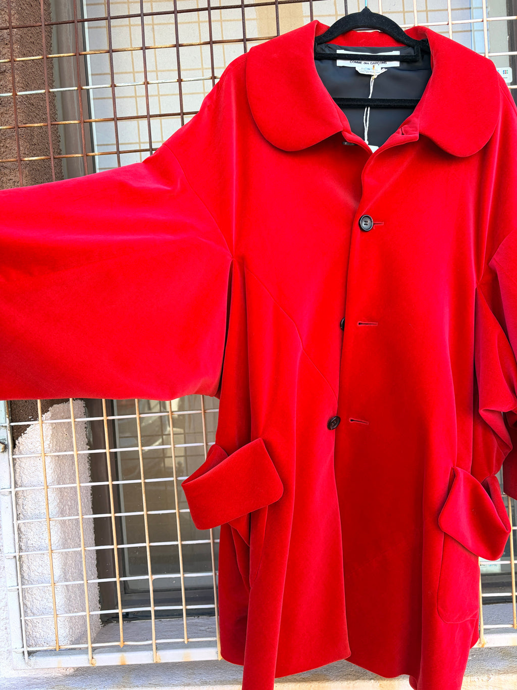 Cecil & Gunn Collections - Coat - COMME des GARÇON Velour Coat - Cecil and Gunn