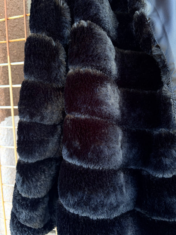 Cecil & Gunn Collections - Jacket - Black pretend Fur jacket - Cecil and Gunn