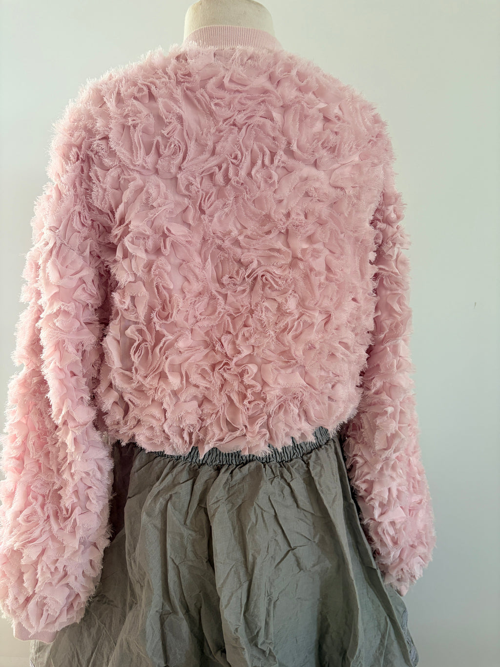 Cecil & Gunn Collections - Jacket - Ruffled Bomber Jacket - Cecil and Gunn