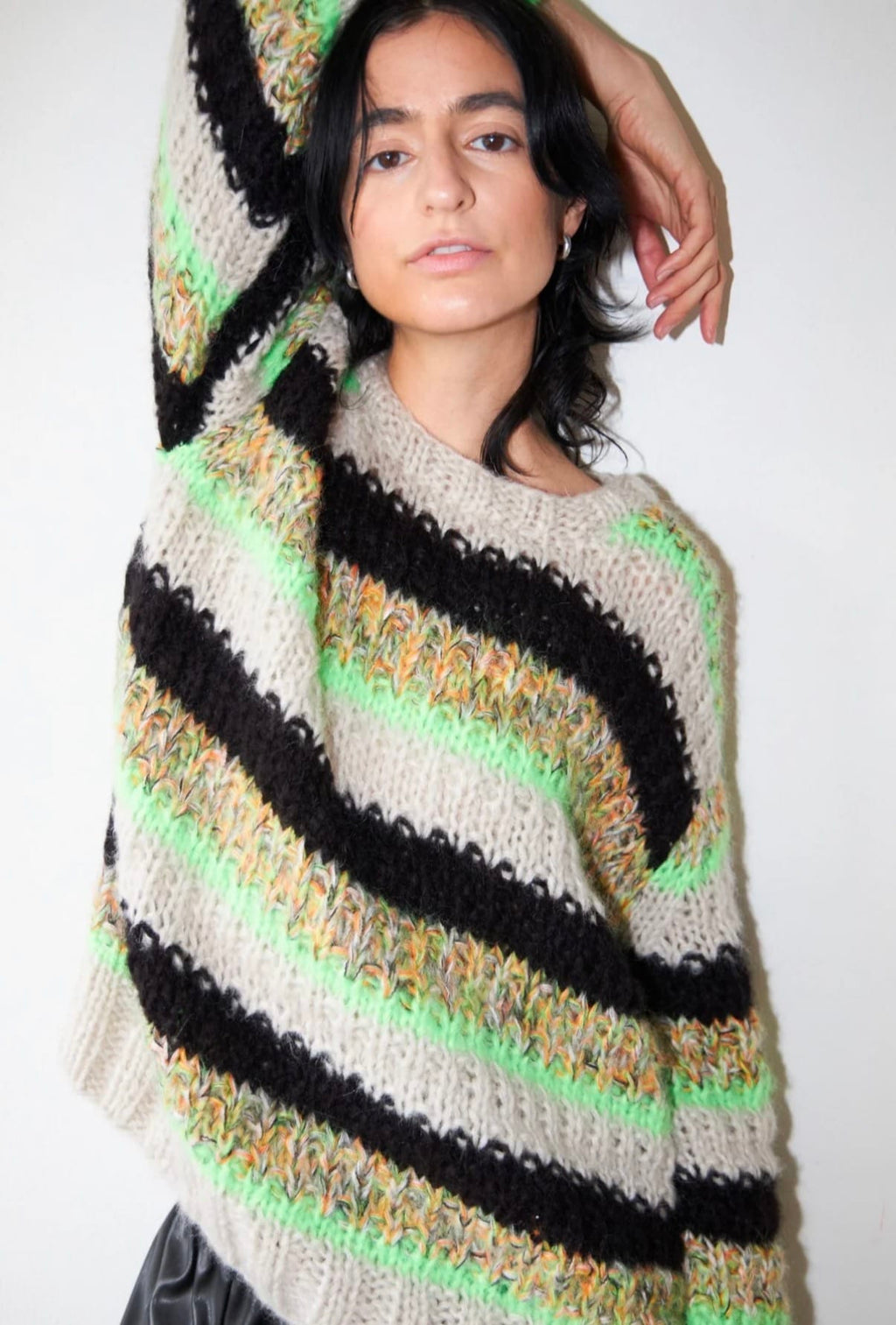 Cecil & Gunn Collections - Jumper - Dawn x Dare Savannah knit Lime - Cecil and Gunn