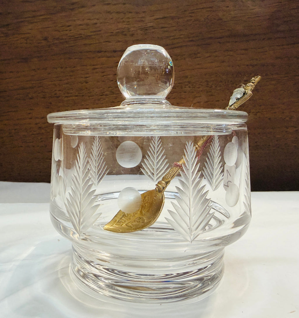 Cecil & Gunn Collections - Kitchen - Lead Crystal Jam Jar - Cecil and Gunn