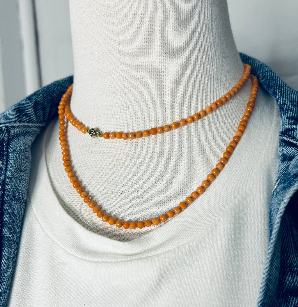 Cecil & Gunn Collections - Necklace - Victorian Coral Necklet - Cecil and Gunn