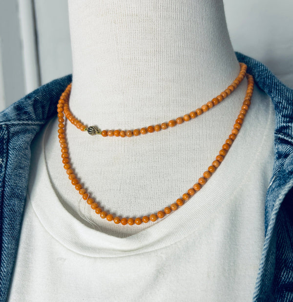 Cecil & Gunn Collections - Necklace - Victorian Coral Necklet - Cecil and Gunn