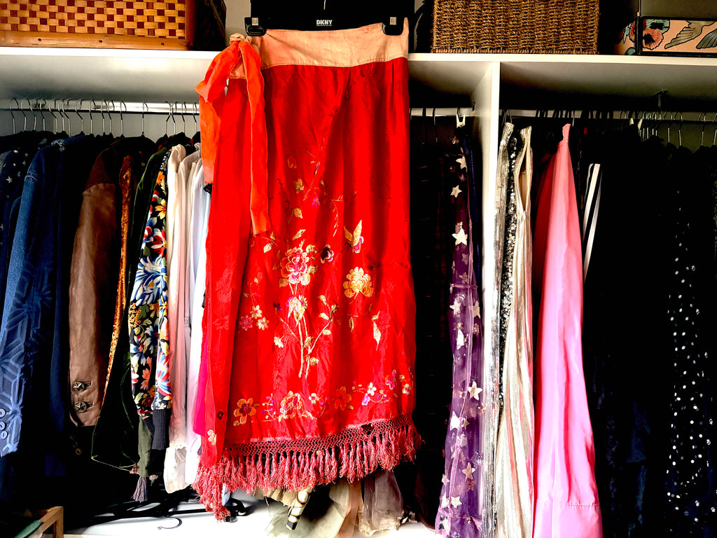 Cecil & Gunn Collections - Skirt - Chinese Silk Embroidered skirt panel - Cecil and Gunn
