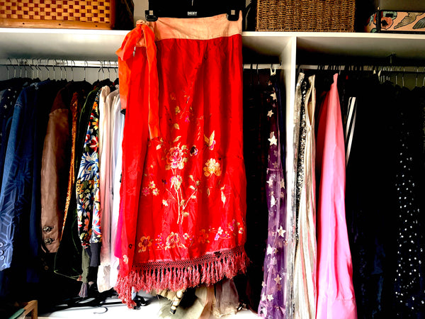 Cecil & Gunn Collections - Skirt - Chinese Silk Embroidered skirt panel - Cecil and Gunn