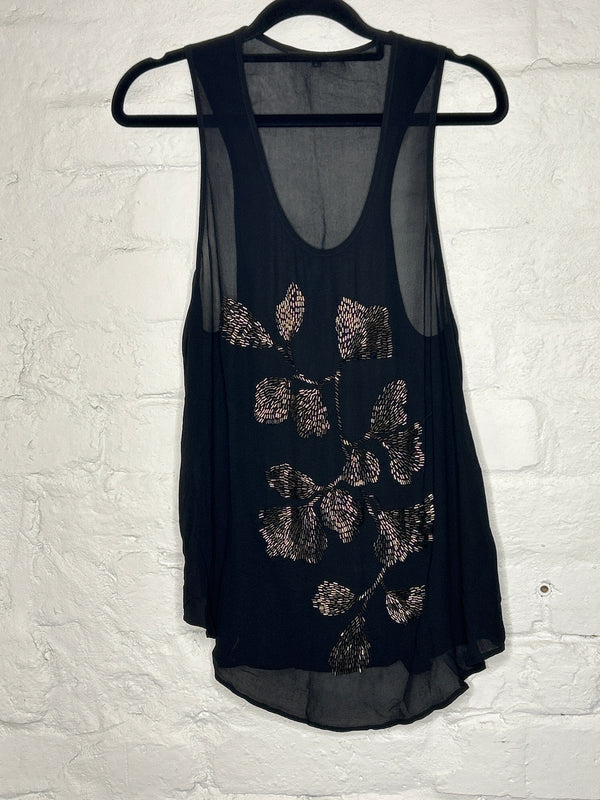 Cecil & Gunn Collections - Top - Lee Mathews beaded Tank - Cecil and Gunn