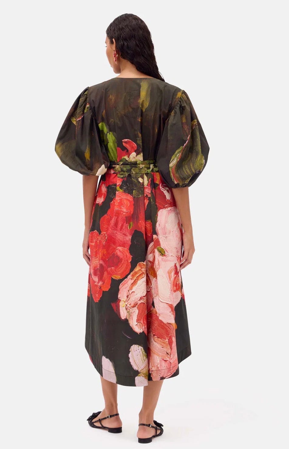 Cecil & Gunn - Dress - Red Roses Smock Dress - Cecil and Gunn