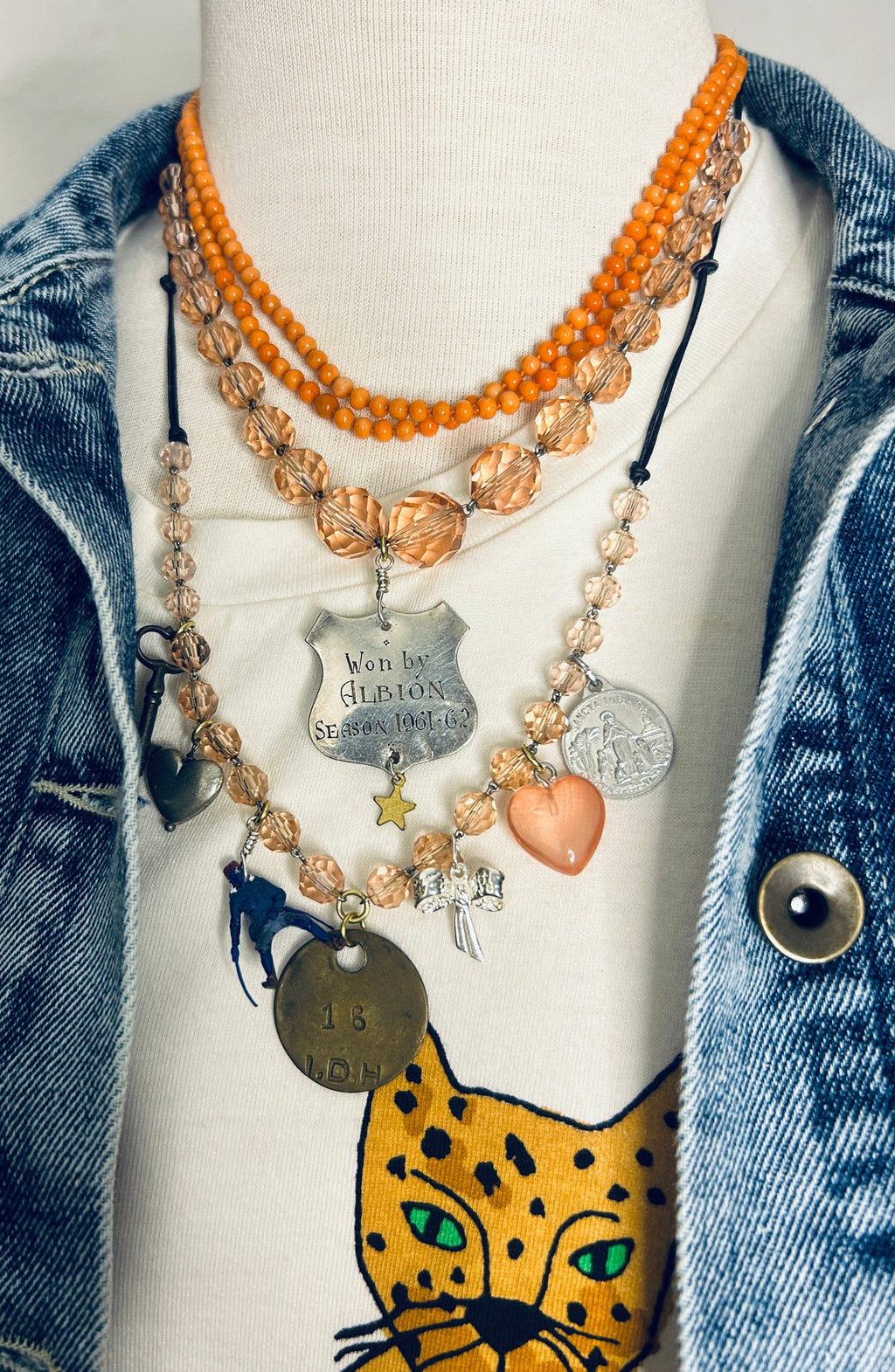 Cecil & Gunn - Necklace - Forever the Winner Peachy Pink - Cecil and Gunn
