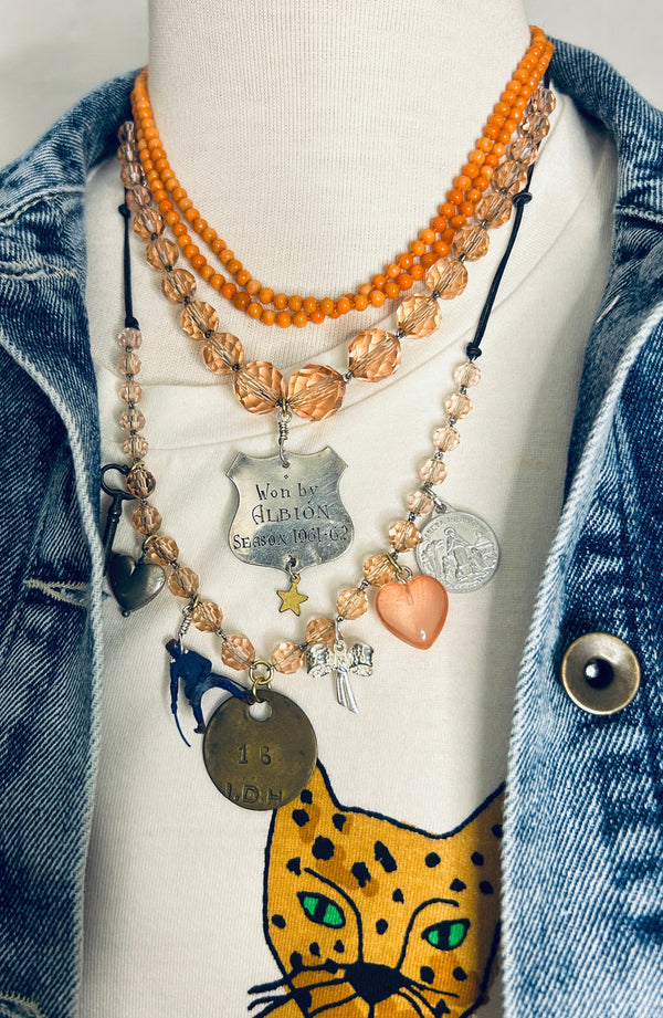 Cecil & Gunn - Necklace - Forever the Winner Peachy Pink - Cecil and Gunn