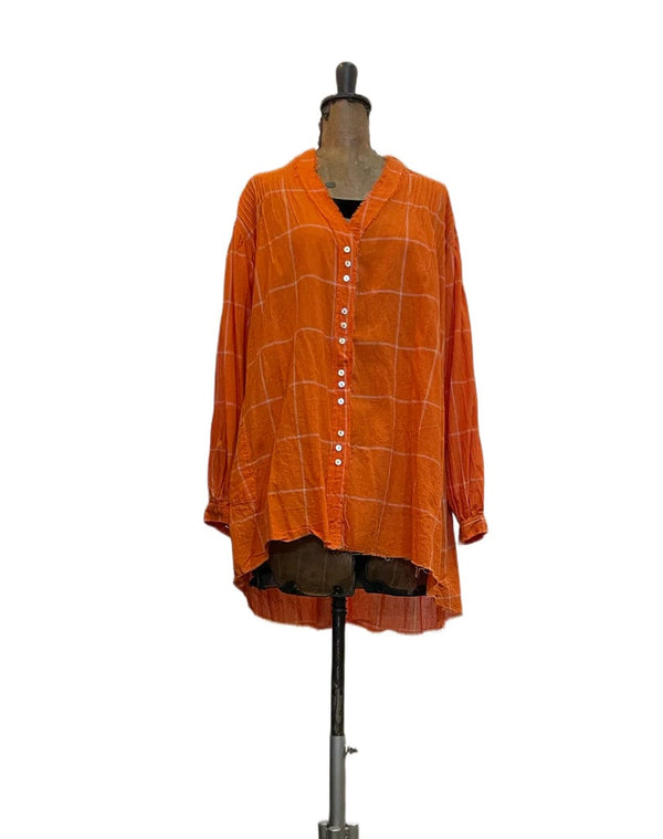 Cecil & Gunn - - Pin Tuck Shirt Linen - Cecil and Gunn