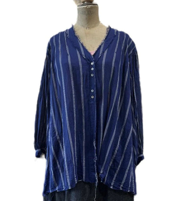 Cecil & Gunn - - Pin Tuck Shirt Linen - Cecil and Gunn