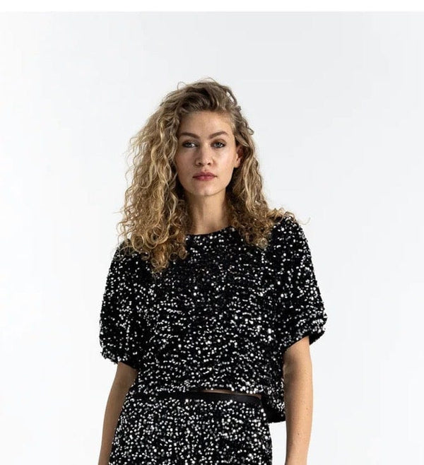 Coster Copenhagen - Jacket - Sequin Cropped Jacket - Cecil and Gunn