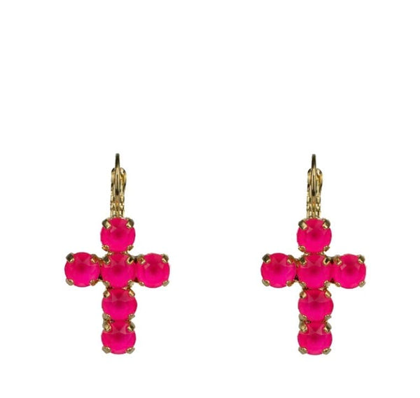 Elphin Lane - Earrings - Crystal Cross Drops - Cecil and Gunn