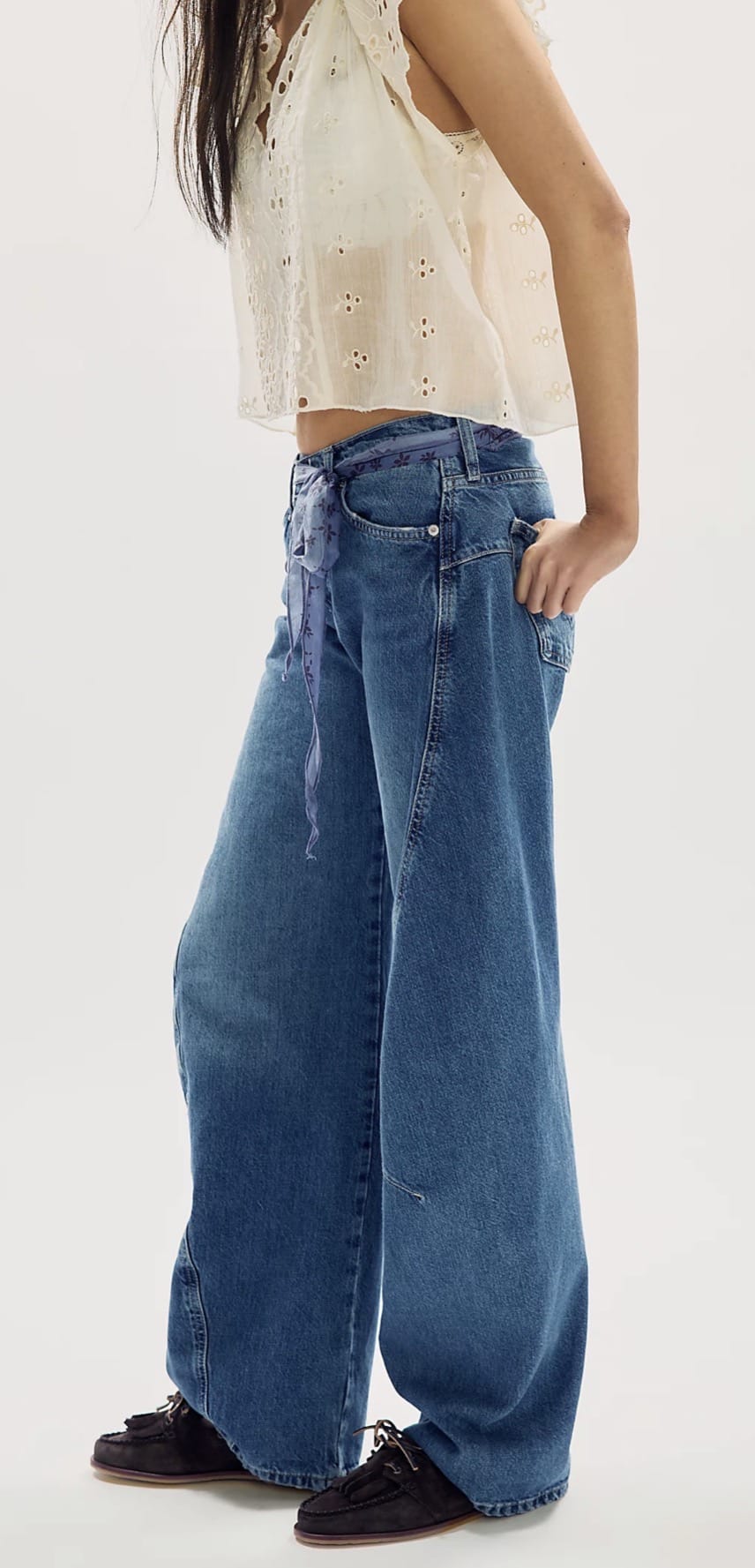 Free People - Pants - Fable Twisted Seam Jean in Heartsong - Cecil and Gunn