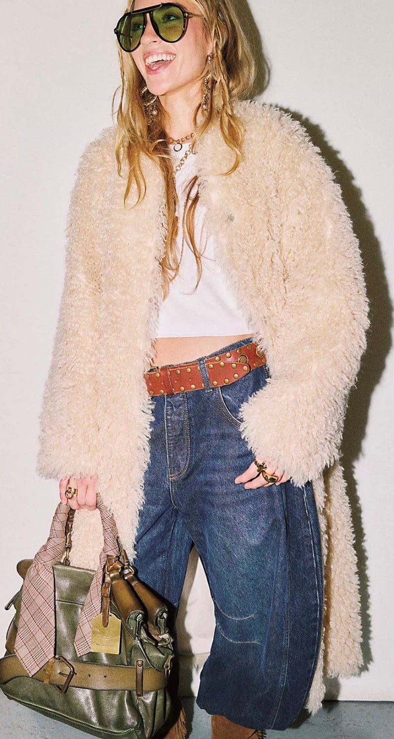 Free People - Pants - Good Luck Mid Rise Barrel Jeans - Cecil and Gunn