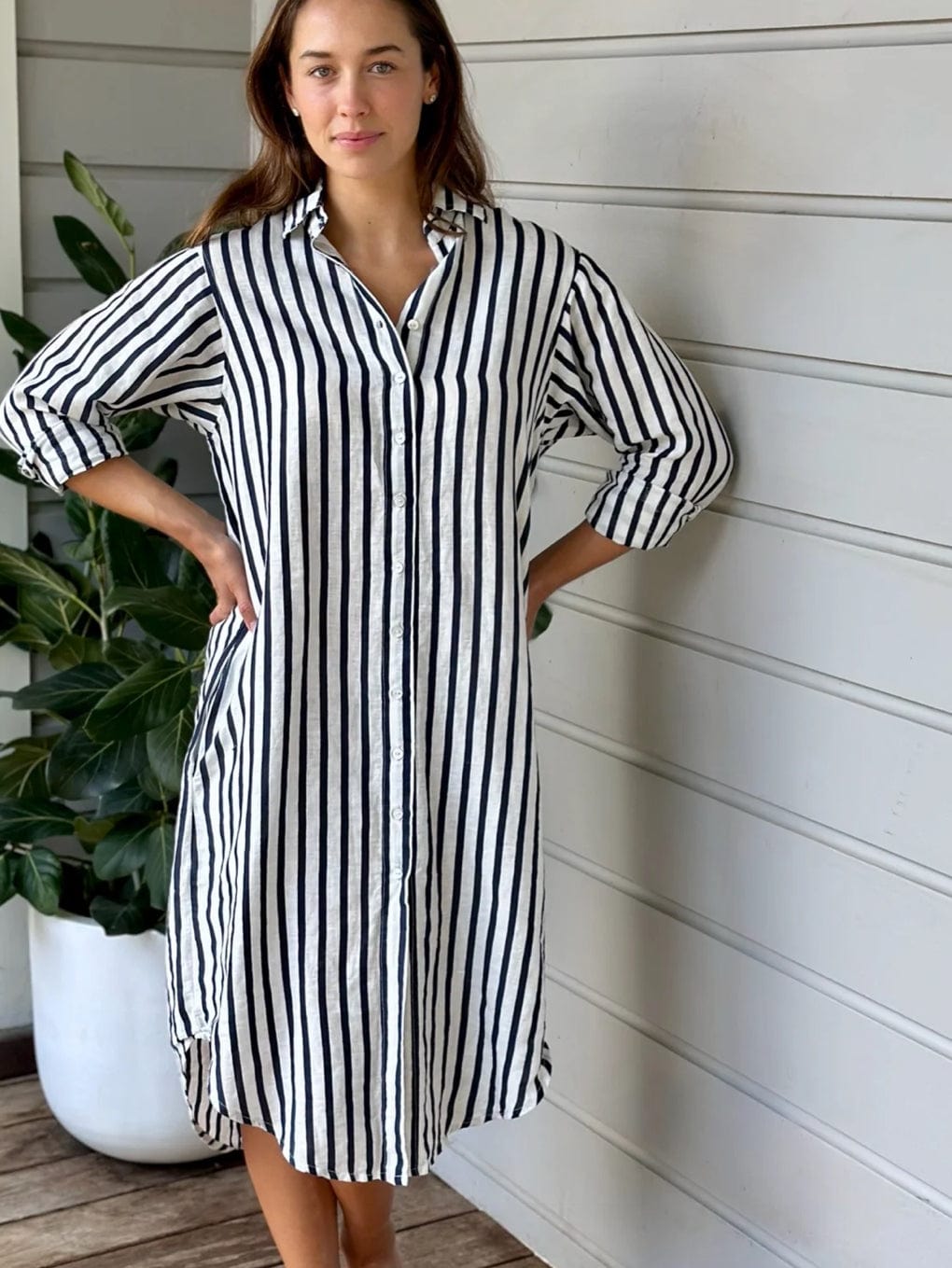 Frockk - Dress - Elena Shirt Dress - Cecil and Gunn